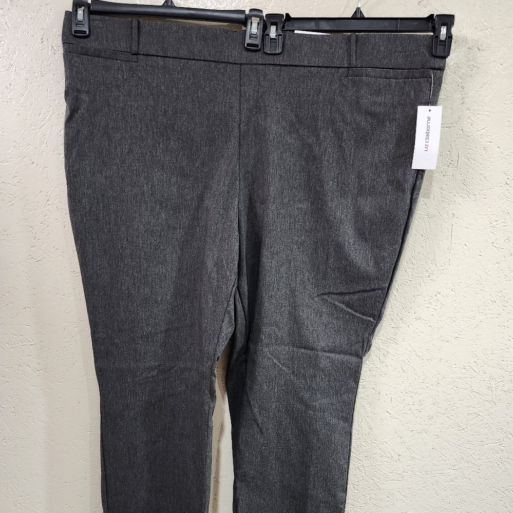 Liz Claiborne‎ Pull On Amy Straight Legs Plus Size 24W Pants Regular New